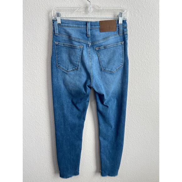 J. Crew Mercantile Jeans Women's 27 Exposed Button Step Hem Superskinny Straight - Picture 2 of 6